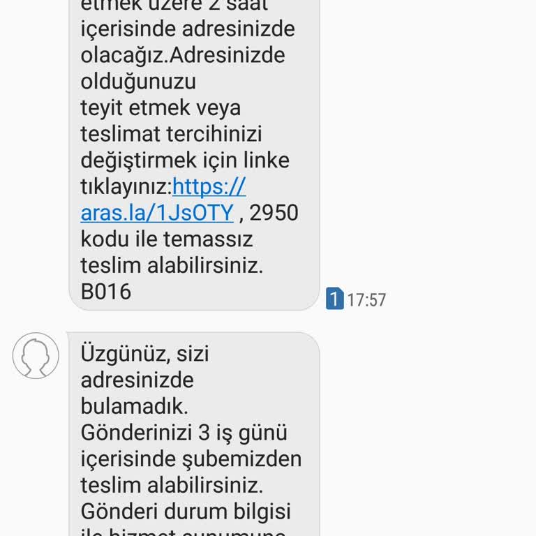 Aras Kargo Karabük Şubesi'nin Teslimat Sorunu Ve Saygısız Hizmeti