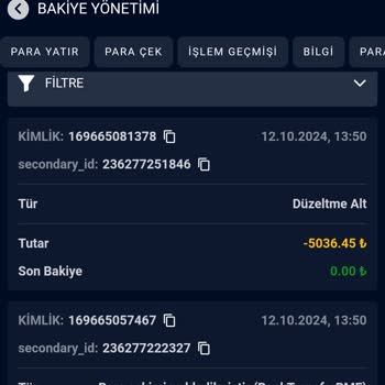 Kazancımın Silinmesi Ve Yanıltıcı Destek
