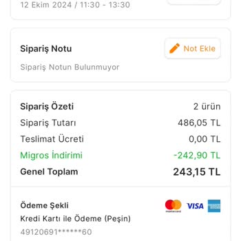 Migros Sanal Siparişlerde Yaşanan Aksaklıklar