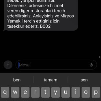 Migros Yemek'te Paye İle Ödeme Sorunu Ve Sipariş İptalleri