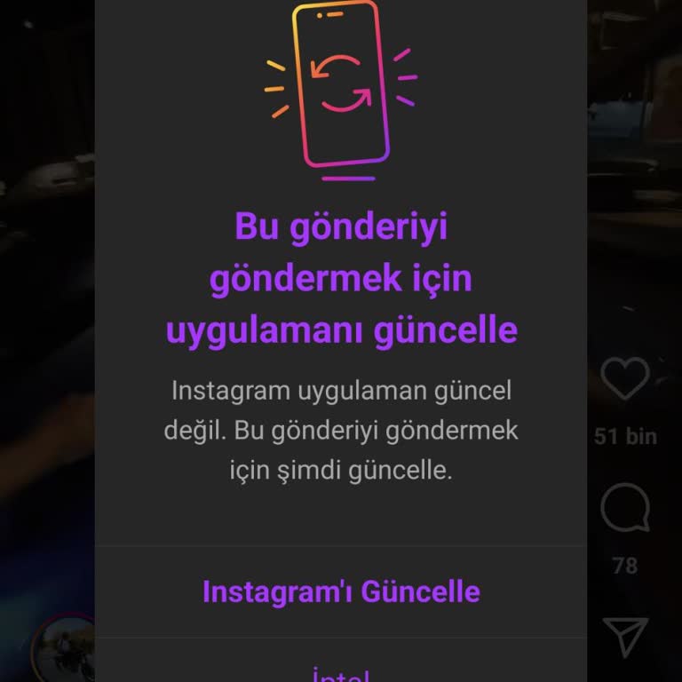 Instagram Aero Güncelleme Sorunu