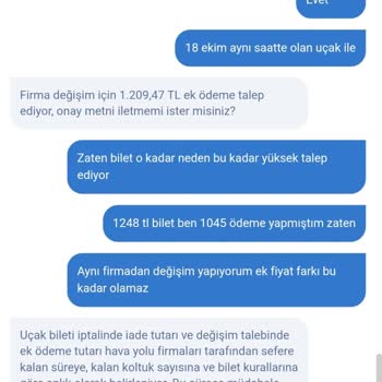 Uçak Bileti Değişiminde Ekstra Ücret Sorunu