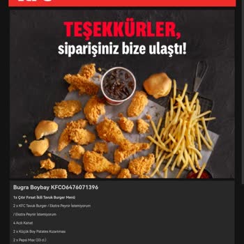 KFC Siparişim Gelmedi Ve İletişim Sorunları Yaşadım