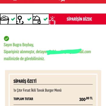 KFC Siparişim Gelmedi Ve İletişim Sorunları Yaşadım