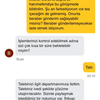 Eksik Ürün Teslimatı Ve Yetersiz Müşteri Hizmetleri