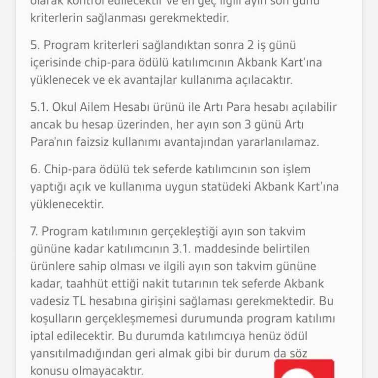 Akbank Kampanya Şartları Ve Chip Para Sorunu