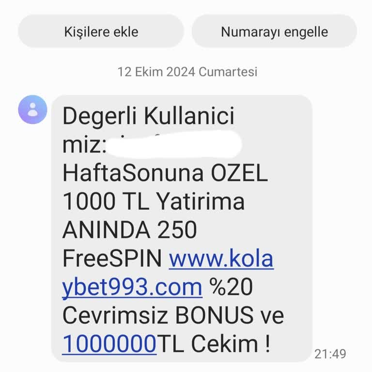 İzinsiz Üyelik Ve Rahatsız Edici Mesajlar