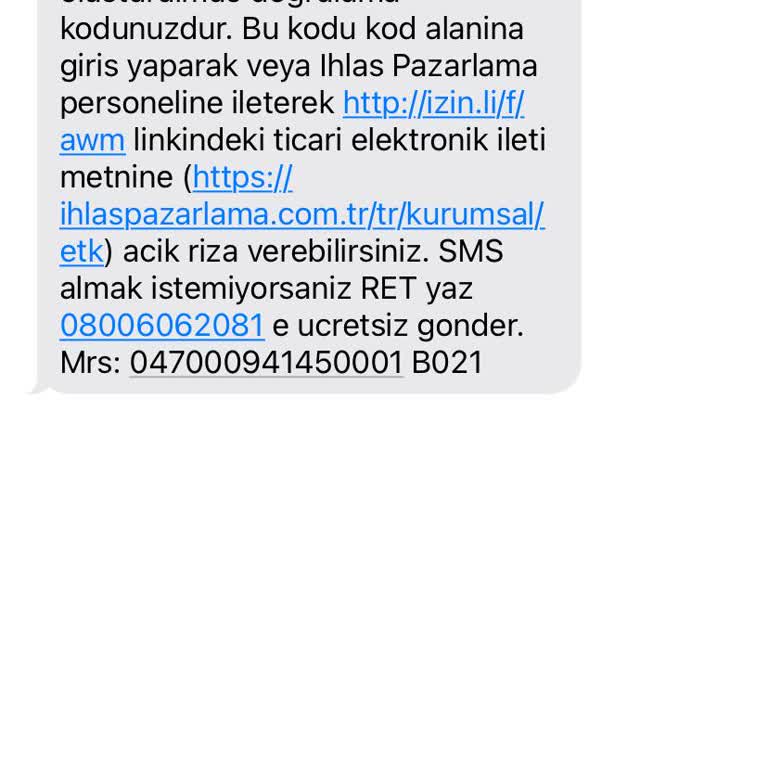 Bilinmeyen Mesaj Ve Onay Talebi Hakkında Endişe