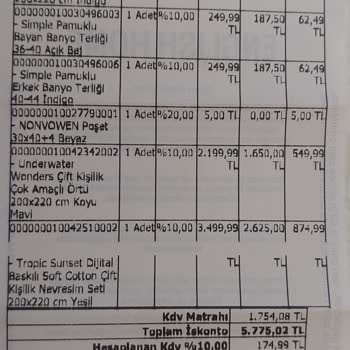 Eksik Ürün Ve Yetersiz Müşteri Hizmeti