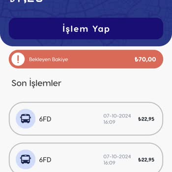 BURULAŞ Kartıma Yüklenen Bakiye Hala Beklemede