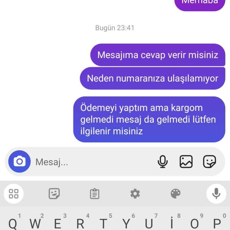 Sipariş Sonrası İletişim Sorunu Ve Ücret İadesi Talebi