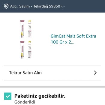 Amazon Prime Siparişim Gecikti Ve İade Sorunu Yaşıyorum