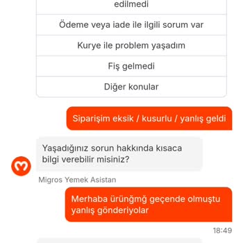 Yanlış Sipariş Ve İade Sorunu