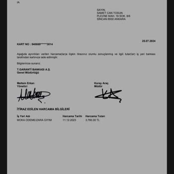 Ödeme Bekleyişi: Harcama İtirazı Sonuçsuz Kaldı