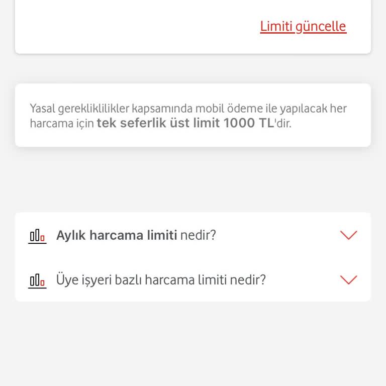 Mobil Ödeme Limit Sorunu