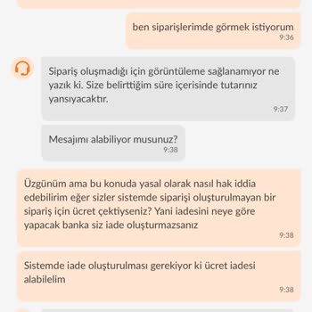 Trendyol GO Sipariş Sorunu Ve İade Belirsizliği