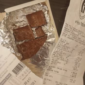 Bozulmuş Çikolata Ürünü İle Karşılaştım