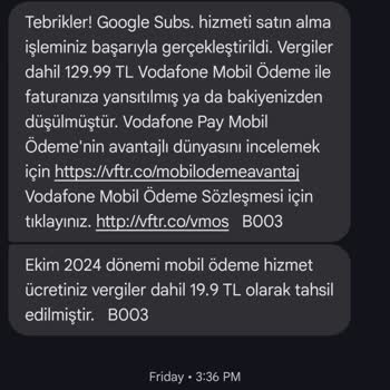 Vodafone Pay Mobil Ödeme Sorunu Ve Yanıltıcı Ücretlendirme