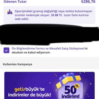 Getir Büyük'te Yanıltıcı İndirim Ve Eksik Teslimat Sorunu