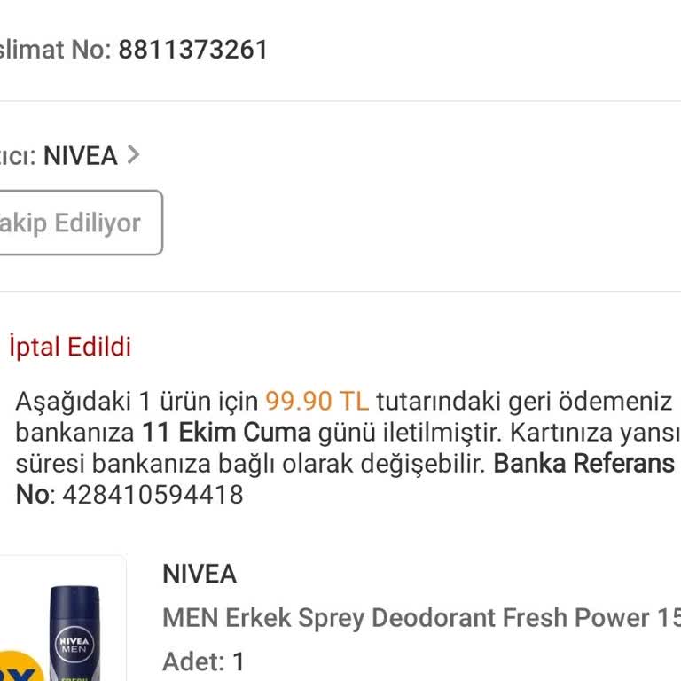 Nivea Yanıltıcı Fiyatlandırma Ve İptal Sorunu!