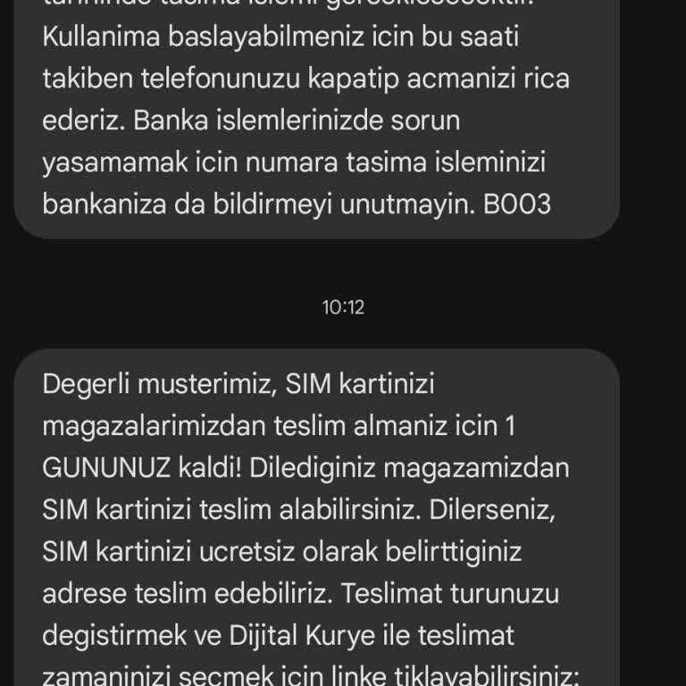 Vodafone Numara Taşıma Sürecinde Çifte İşlem Sorunu