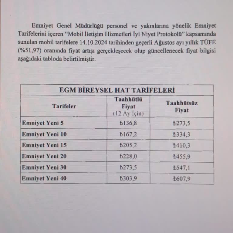 Türk Telekom EGM Tarifesi Mağduriyeti