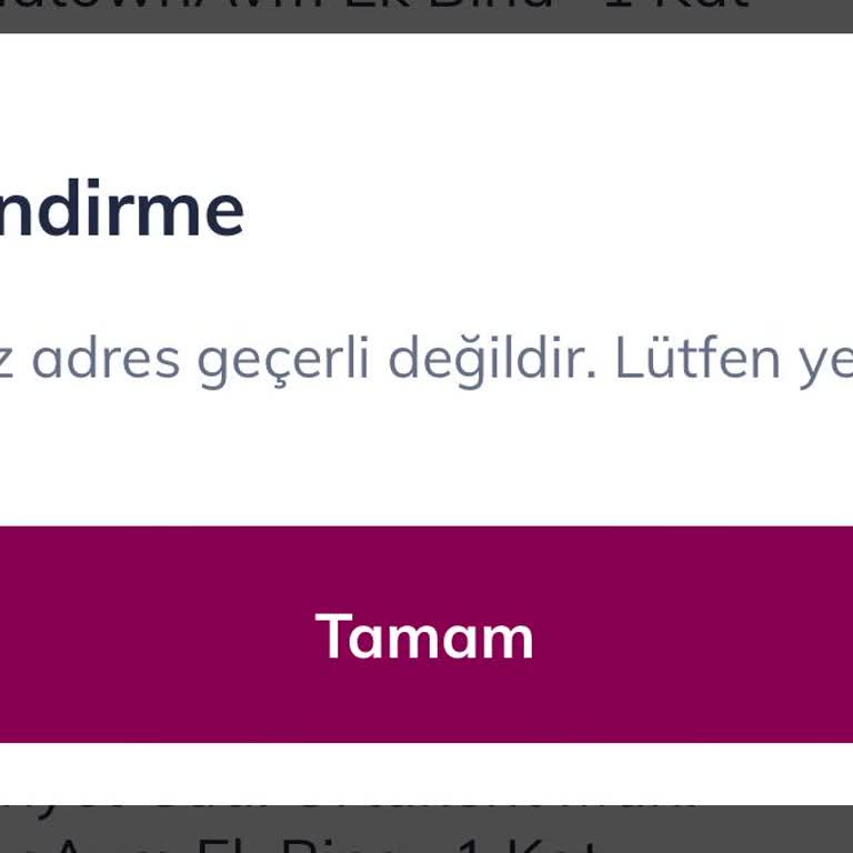 Kredi Başvurusunda Sürekli Ev Adresi Uyarısı Sorunu