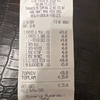 Popeyes Siparişimde Eksik Ürün Ve İletişim Sorunu