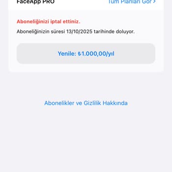 Faceapp Abonelik Ücreti Haksız Çekildi: İade Bekliyorum