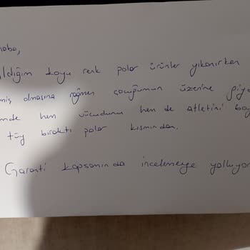 H&M Polarlar Yıkandıktan Sonra Renk Verdi