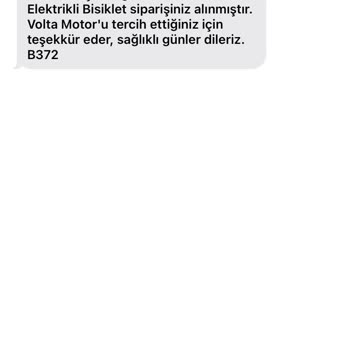 Teslim Edilmeyen Elektrikli Bisiklet
