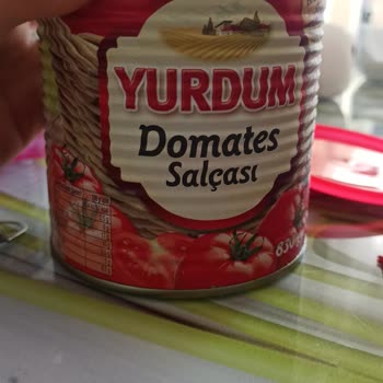 Yurdum Salça İçerisinden Yabancı Madde Çıkması