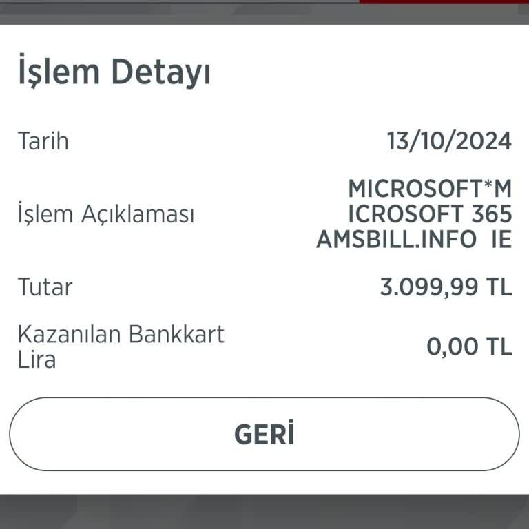 Yetkisiz Microsoft 365 Üyelik Ücreti Kesintisi