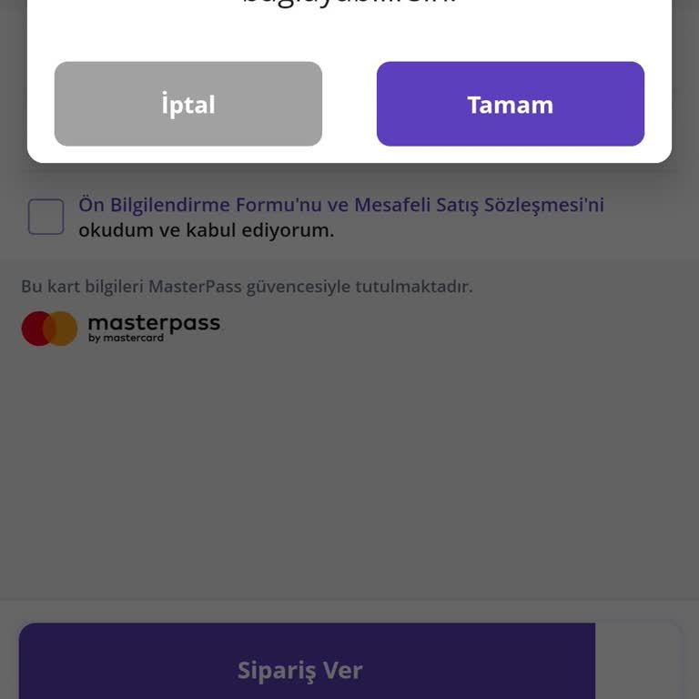 Masterpass Doğrulama Kodu Sorunu