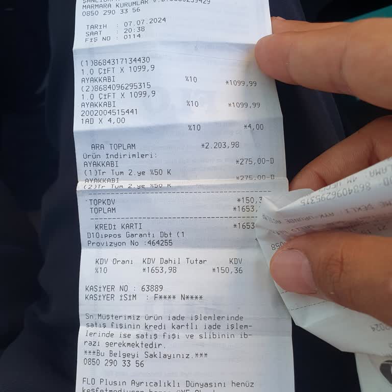 Ayakkabıda Beklenmedik Hasar Ve Yetersiz Destek