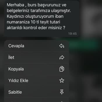 Burs Merkezi Bilgilerimi İzinsiz Kullandı