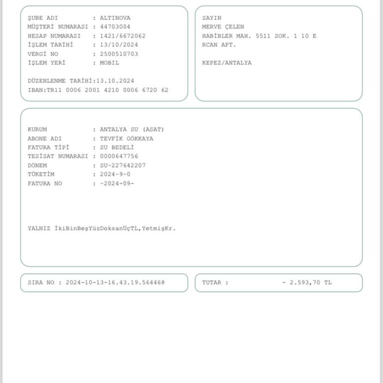 Su Faturasında Anlamsız Artış