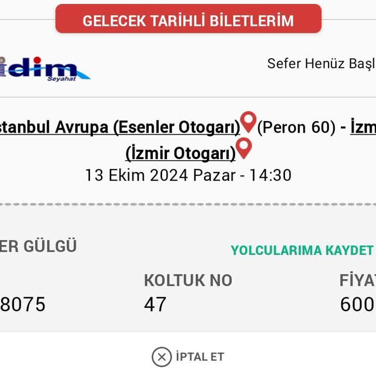 Seyahat Süresindeki Büyük Sapma Ve Yolcu Mağduriyeti