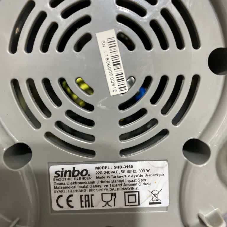 Sinbo Blender Hazne Sorunu: Yedek Parça Bulunamıyor
