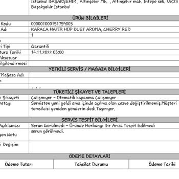 Kahve Makinesi Sorunu: Servis Süreçlerinde Müşteri Memnuniyetsizliği