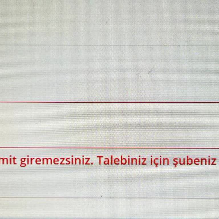 Mobil Bankacılıkta Limit Düşürme Sorunu