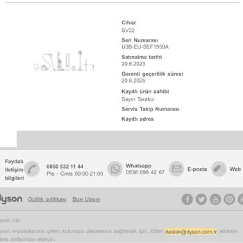 Dyson Süpürge Yedek Parça Sorunu