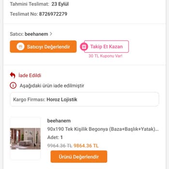Yanlış Gönderilen Yatak Ve Bitmeyen İade Süreci