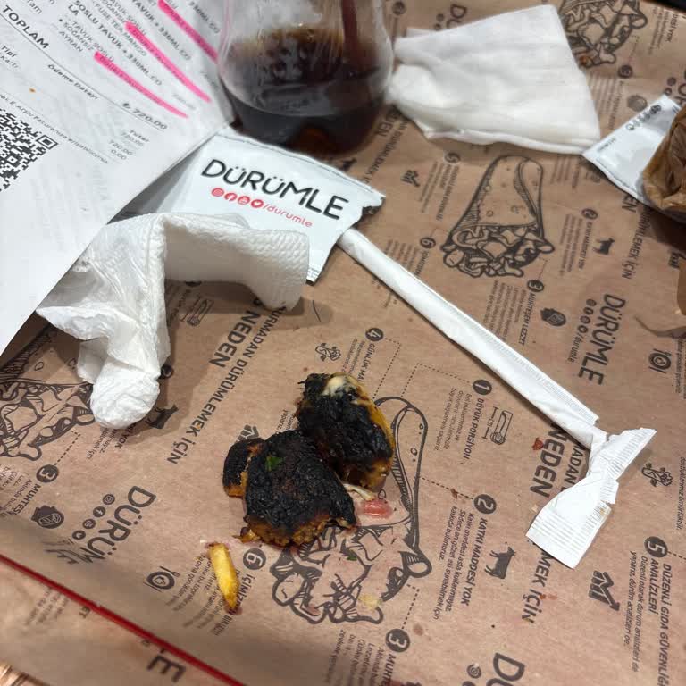 Dürümle Yanık Tavuk Ve Eksik Sipariş Sorunu