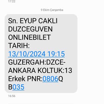 Otobüs Firmasında Koltuk Numarası Sorunu