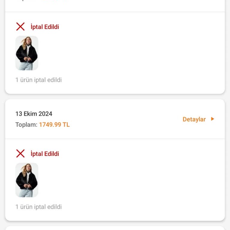 Sürekli İptal Edilen Alışverişler