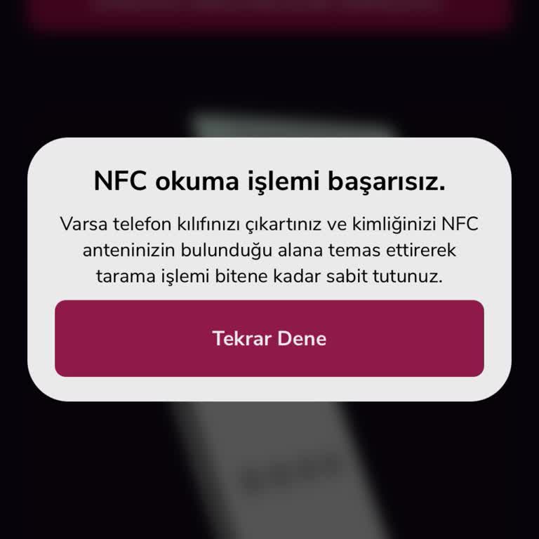 NFC Çipli Kimlik Sorunu Ve Hatalı Döviz Bilgileri