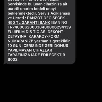 Garanti Kapsamında Ücret İadesi Talebi