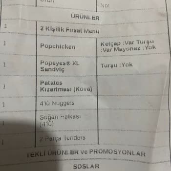 Alerji Notlarına Dikkat Edilmeyen Siparişler