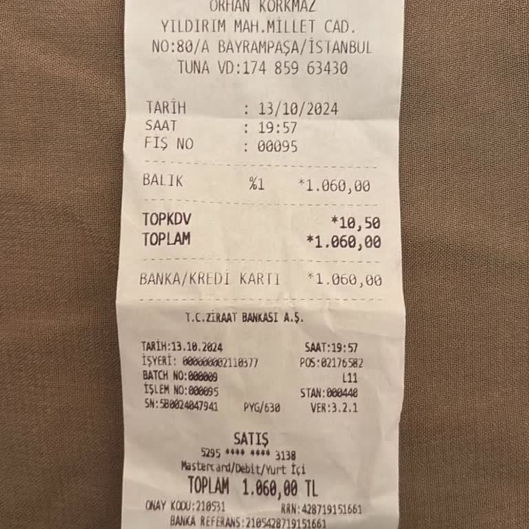 Korkmaz Balıkçılık Yıldırım Ali Fuat Başgil Caddesi’nde Şikayeti